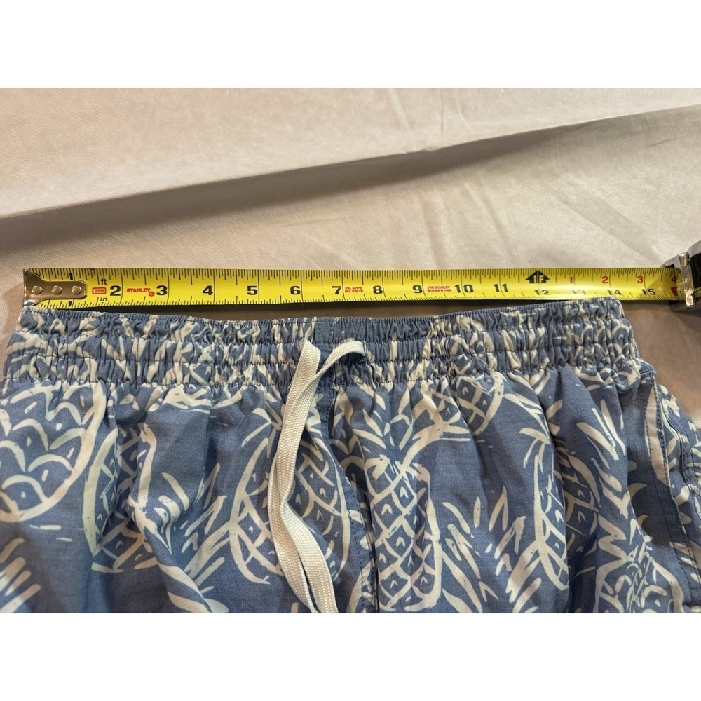Chubbies Swim Trunks Mens Large L 7" Blue Pineapple Board Shorts Mesh Liner - Picture 7 of 9